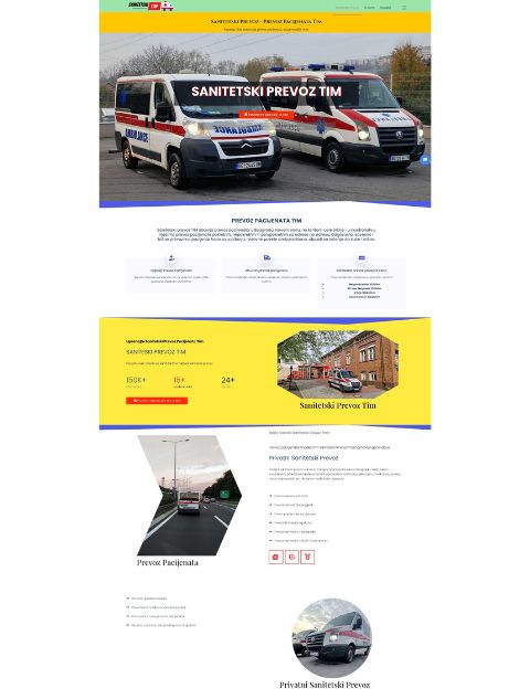 Izrada Sajta Sanitetski Prevoz Tim